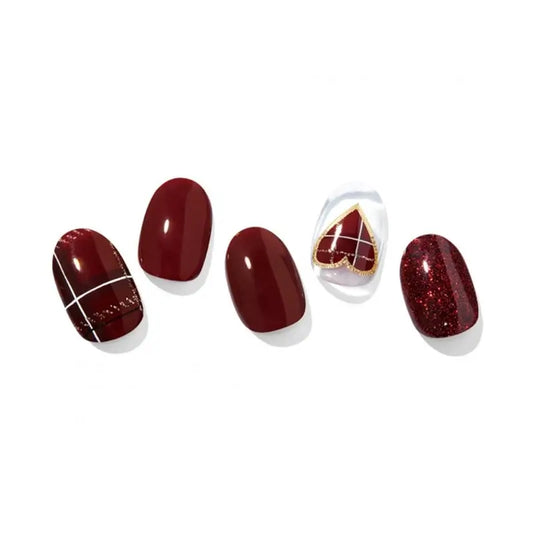 Ohora Gel Nails - Bustier écossais, 30 pièces