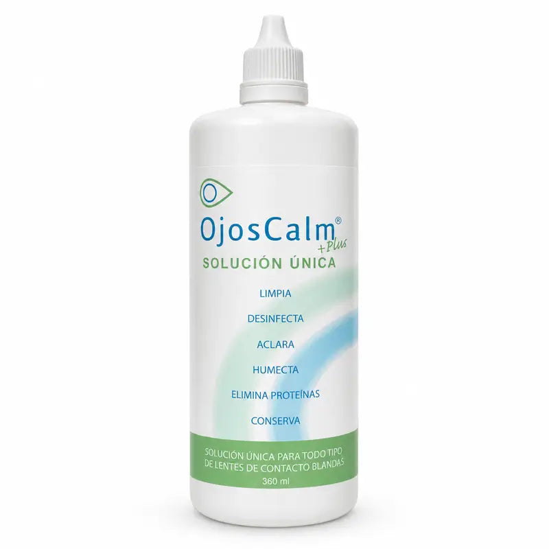 Ojoscalm  Solution unique pour lentilles de contact, 360 ml
