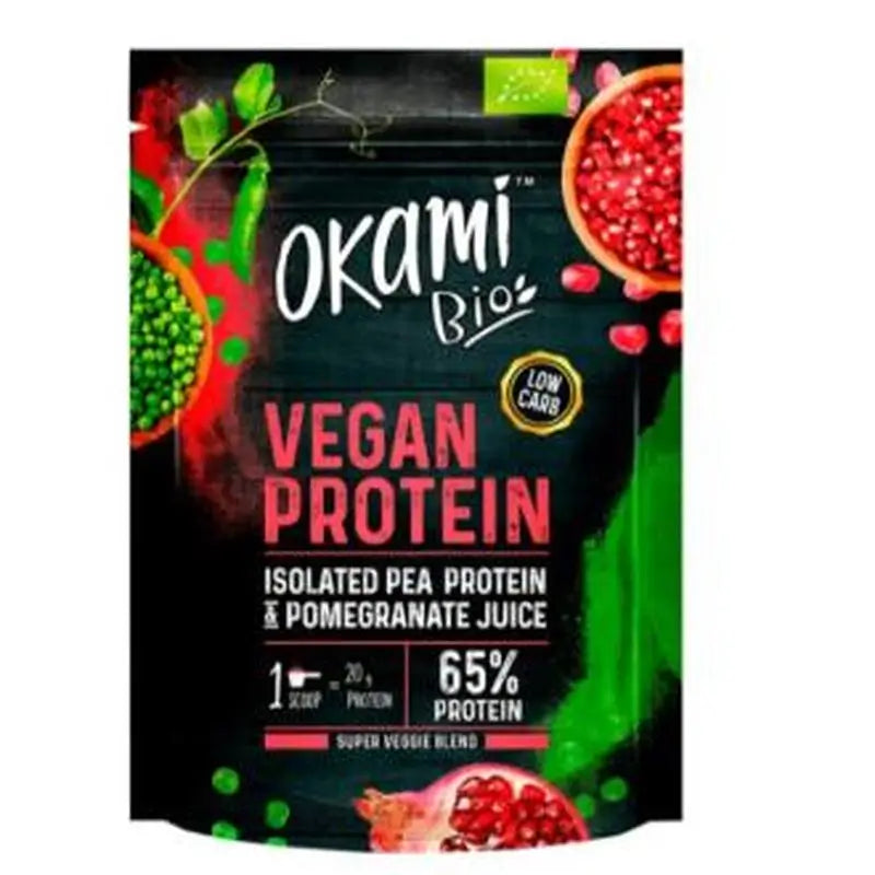 Okami Bio Pea Protein-Pomegranate Juice 500G Bio Sg Ve