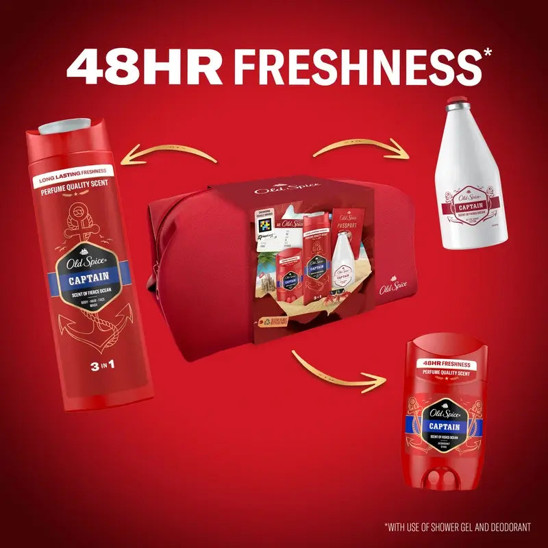 Old Spice Captain Traveller Coffret cadeau avec gel douche