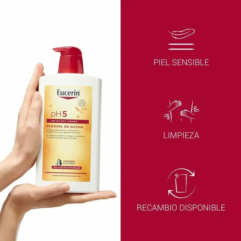 Eucerin Ph5 Shower Oil Gel douche, 1000 ml
