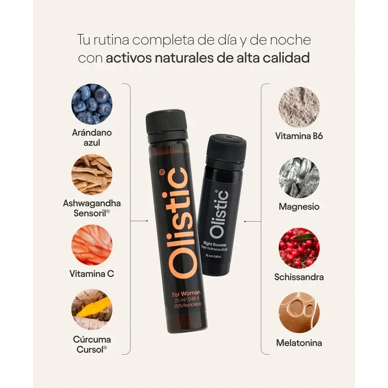 Olistic Night Booster + Olistic For Women, 28 doses de 25 ml