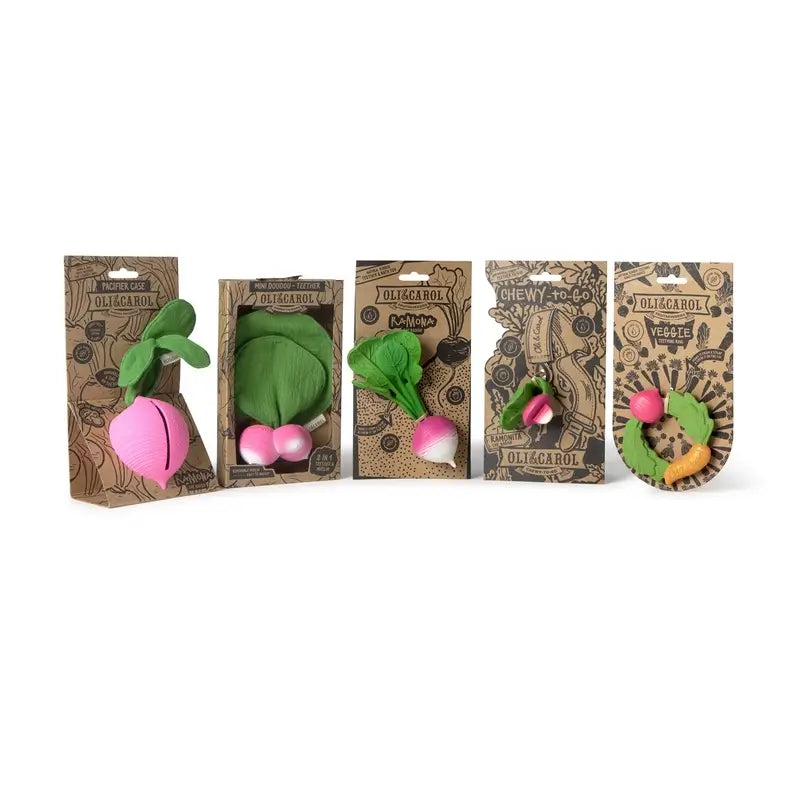 Oli&Carol Ramona The Radish Pacifier Case , 1 unité