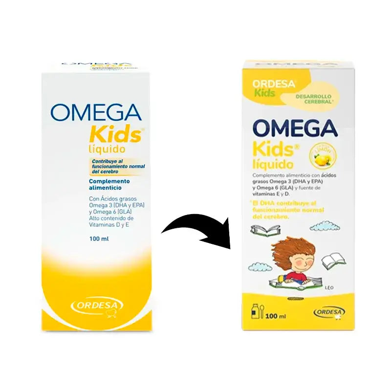 Omegakids Emulsion aromatisée au citron, 100 ml