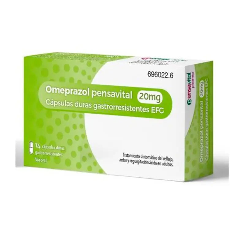 Omeprazole Pensavital 20 mg Blister pack of 14 Gastro-resistant capsules