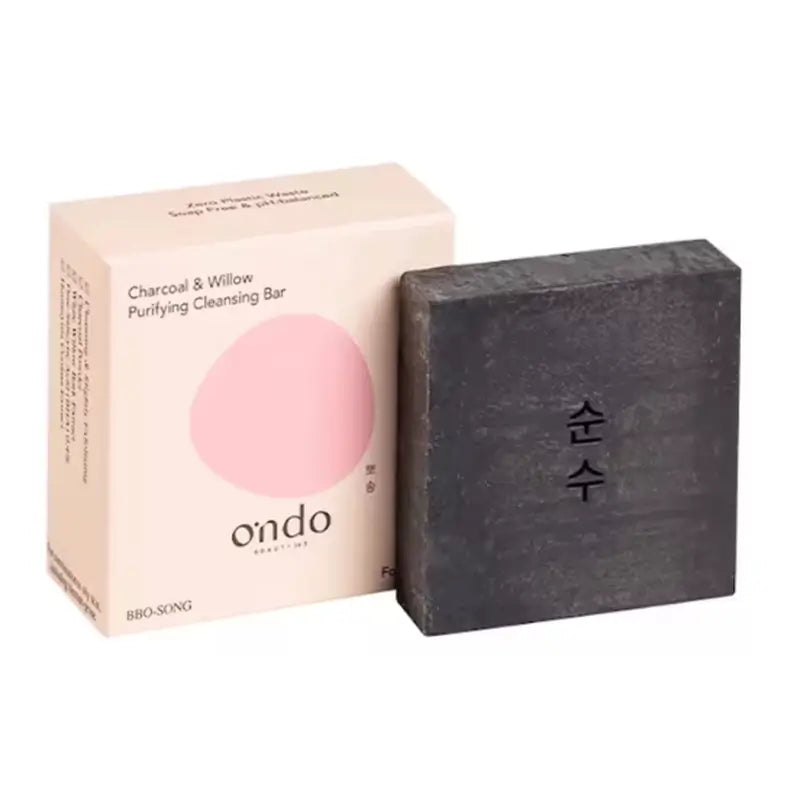 Ondo Beauty 36.5 Charcoal & Willow Purifying Cleansing Bar, 70 gr