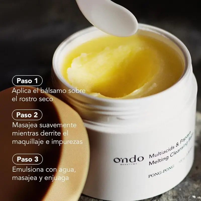 Ondo Beauty 36.5 Baume nettoyant multiacides et papaye, 100 gr
