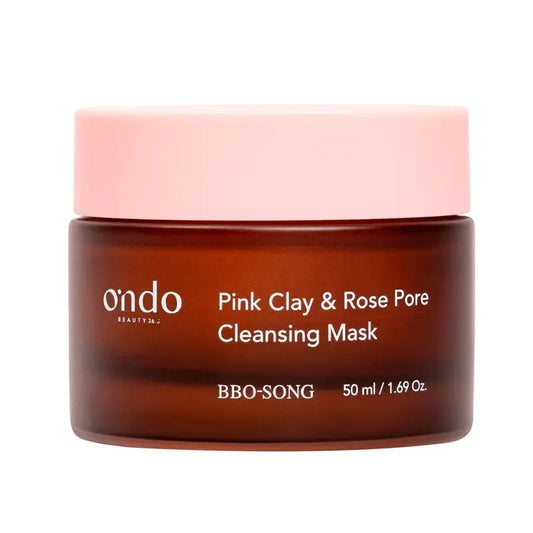 Ondo Beauty 36.5 Masque de nettoyage des pores à l'argile rose et à la rose Bbo-Song, 50 ml