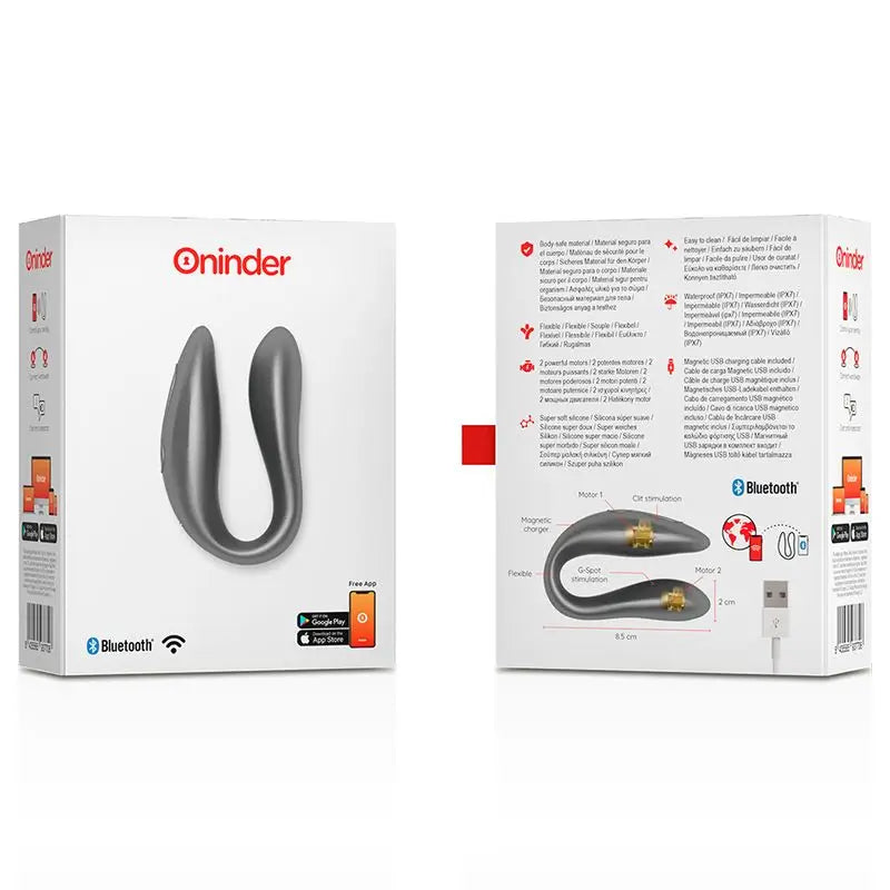 Oninder Stimulateur de point G et de clitoris noir - Application gratuite