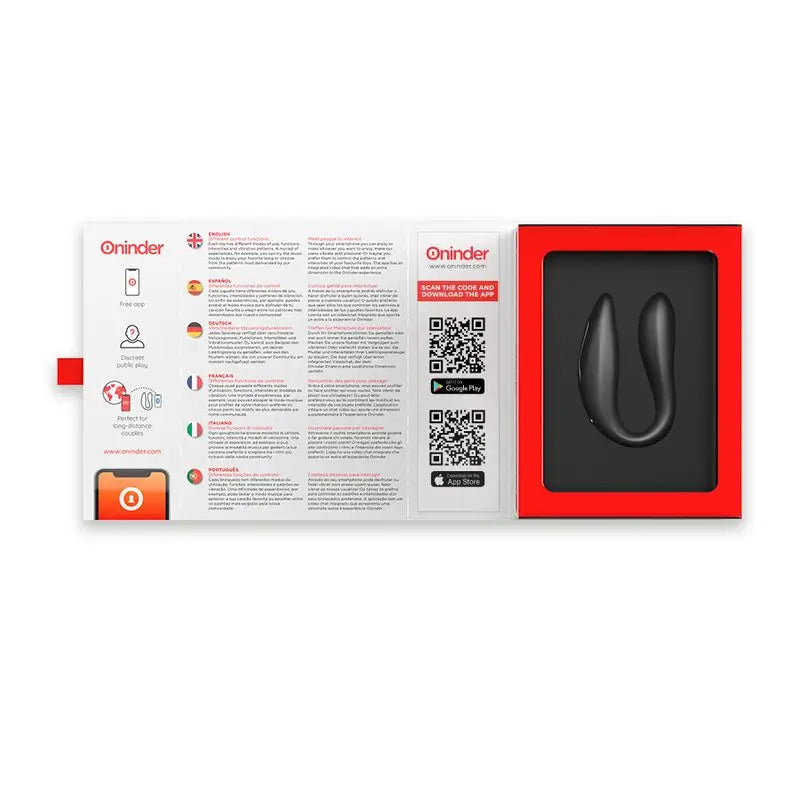 Oninder Stimulateur de point G et de clitoris noir - Application gratuite