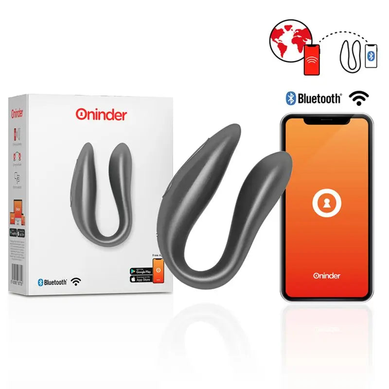 Oninder G-Spot & Clitoris Stimulator Black - Free App