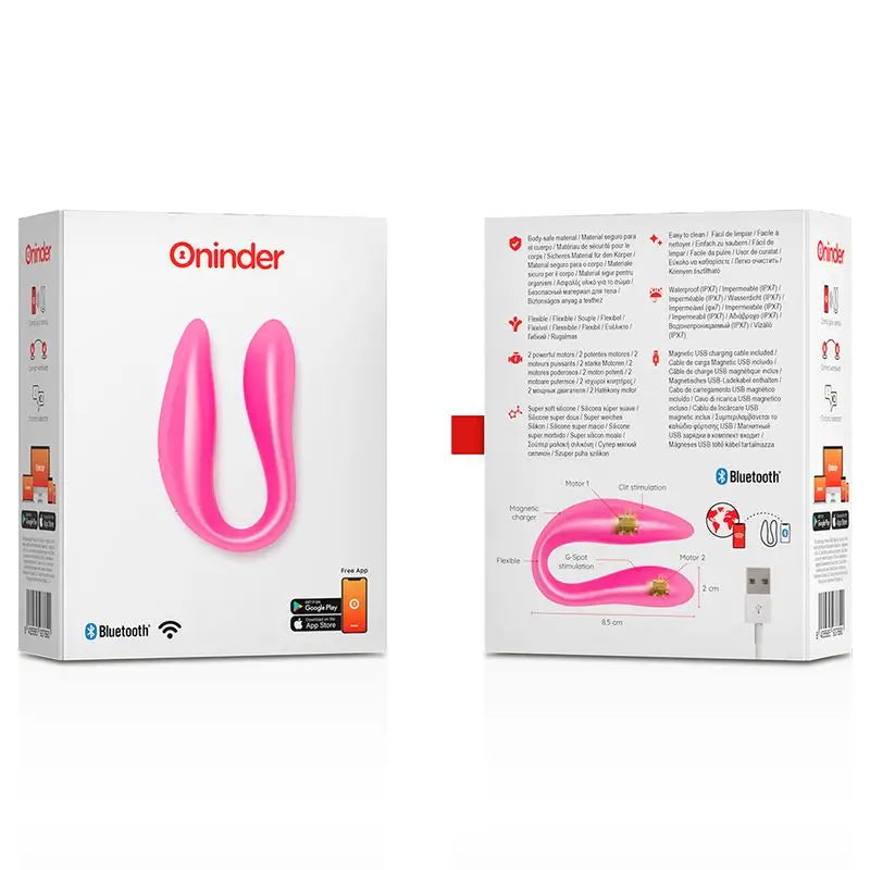 Oninder Stimulateur de point G et de clitoris rose - Application gratuite