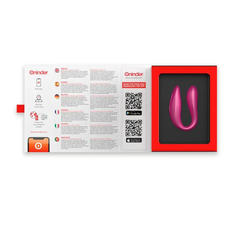 Oninder Stimulateur de point G et de clitoris rose - Application gratuite