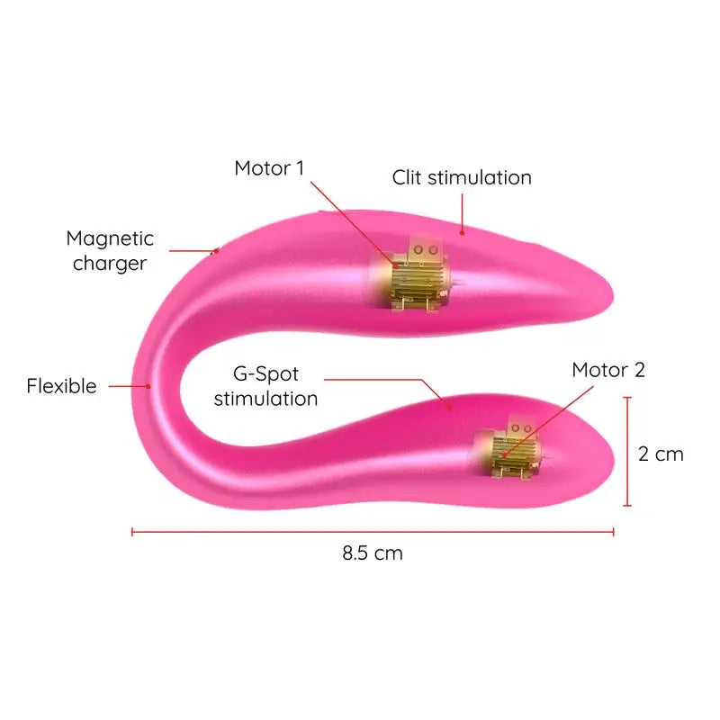 Oninder Stimulateur de point G et de clitoris rose - Application gratuite