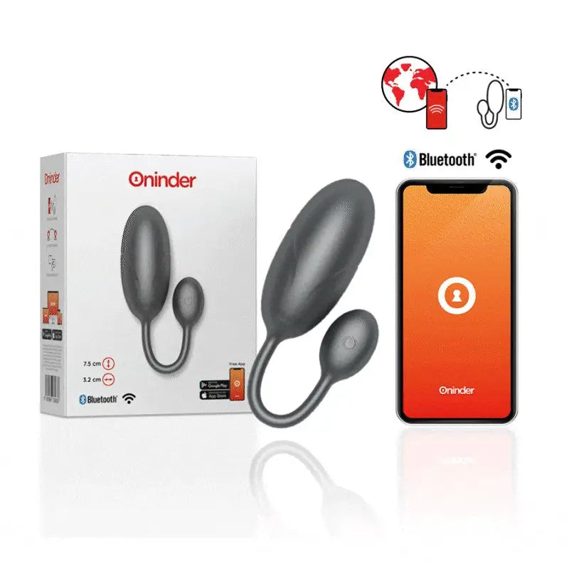 Oninder Tokyo Black Vibrating Egg 7.5 X 3.2 Cm