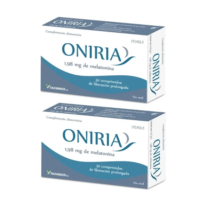 Oniria Lib Prol Nutraceutique 1,98 mg/ Pack 2 x 30 comprimés