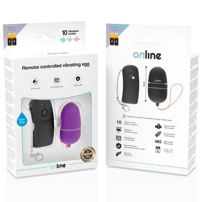 Oeuf vibrant télécommandé en ligne - Lilas