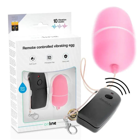 Online Remote Control Vibrating Egg - Pink