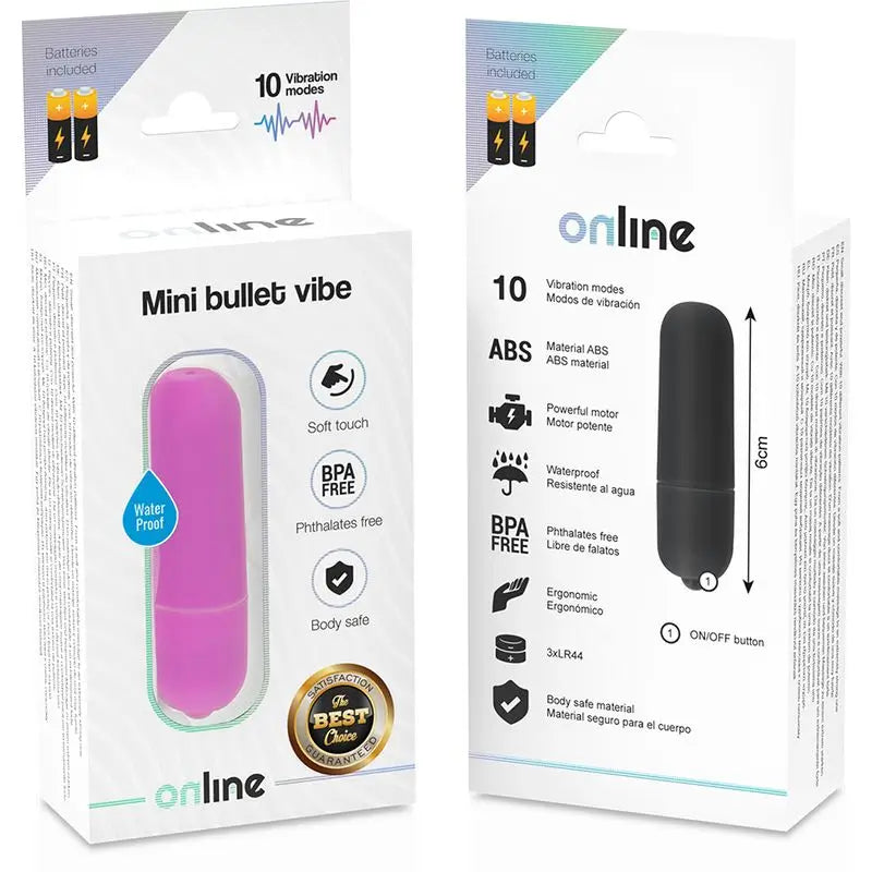 Mini-bulles vibrantes en ligne - Lilas