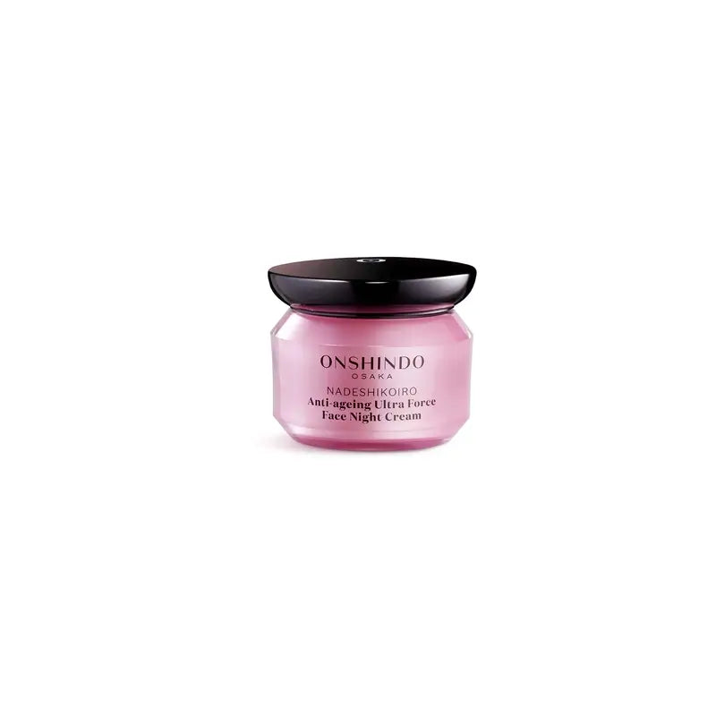 Onshindo Osaka Nadeshikoiro Crème de nuit anti-âge pour peaux sèches, 50 ml