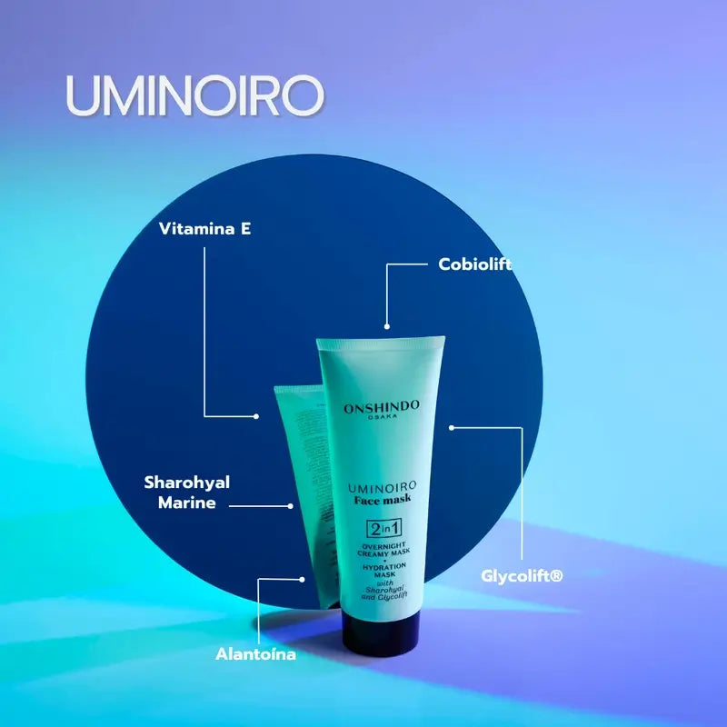 Onshindo Osaka Uminoiro Masque hydratant pour le visage, 75 ml
