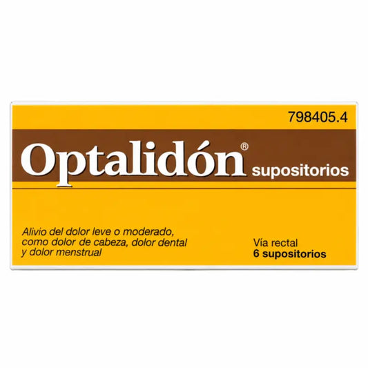 Suppositoires d'Optalidon, 6 unités