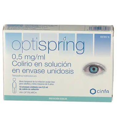 Optispring 0.5 Mg/ ml Eye drops 10 Single Dose Solutions