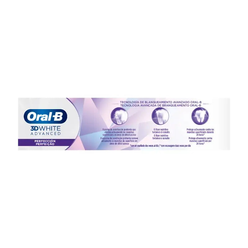 Oral-B 3D White Advanced Perfection Dentifrice, 2x75 ml