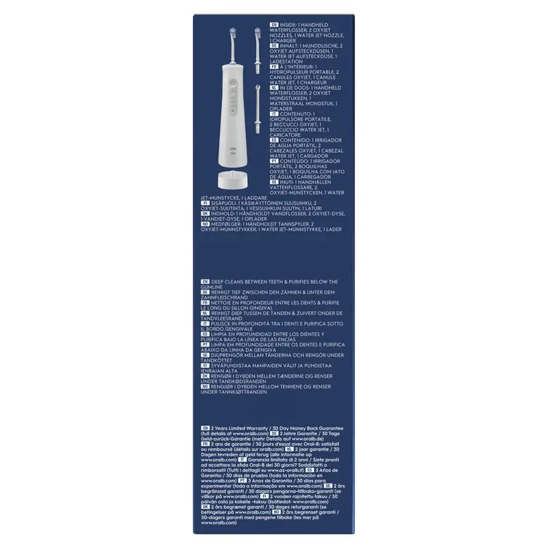 Oral-B Braun Aquacare 6 Irrigateur à eau avec technologie Oxyjet