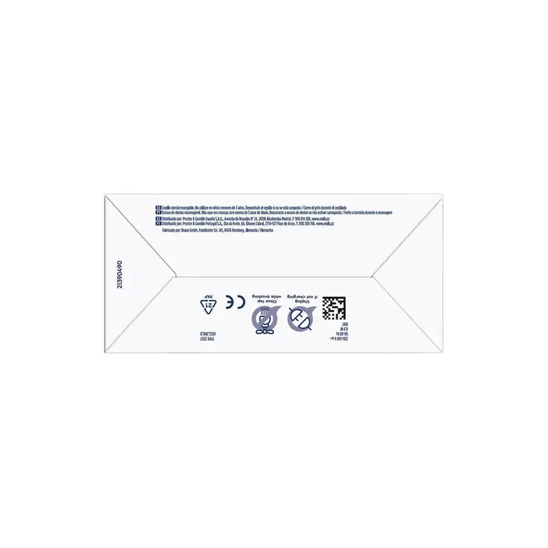 Brosse à dents électrique Oral B Braun Io2 White, 2 têtes de brossage, 1 paquet