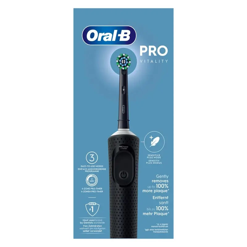 Oral-B Braun Vitality Pro Brosse à dents électrique noire, 1 pièce