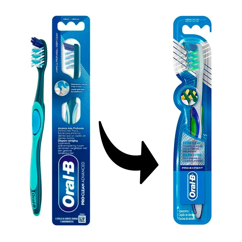 Oral-B Pro-Clean Advanced 40 Medium , 1 unité