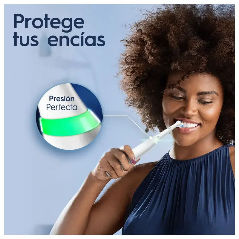 Oral-B Io 5 Brosse à dents électrique blanche, 2 têtes de brosse à dents