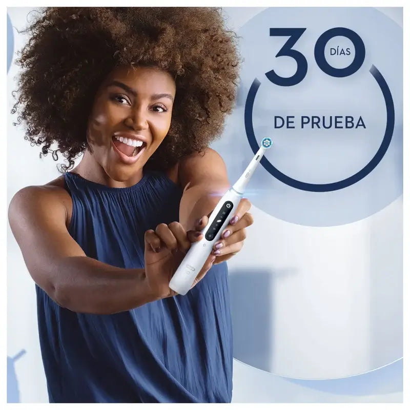 Oral-B Io 5 Brosse à dents électrique blanche, 2 têtes de brosse à dents