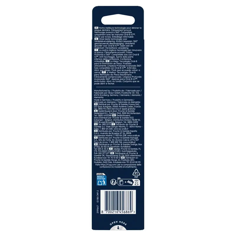 Têtes de brosse de rechange Oral-B iO Ultimate Clean, lot de 2
