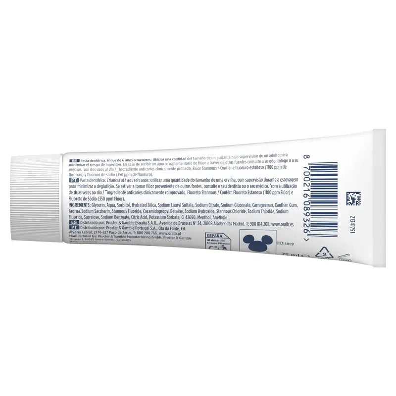 Oral-B Junior Star Wars Dentifrice 2X75 Ml, +6 ans