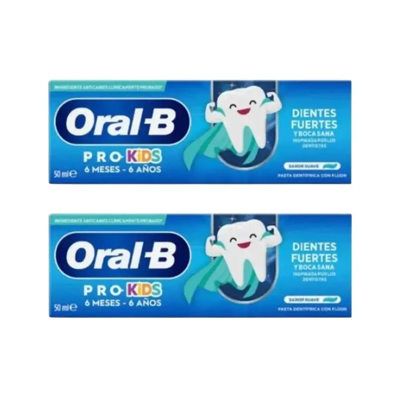 Oral-B Kids Dentifrice 2X50Ml, +6 Mois