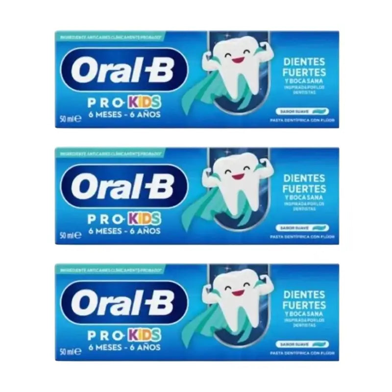Oral-B Kids Dentifrice 3X50Ml, +6 Mois