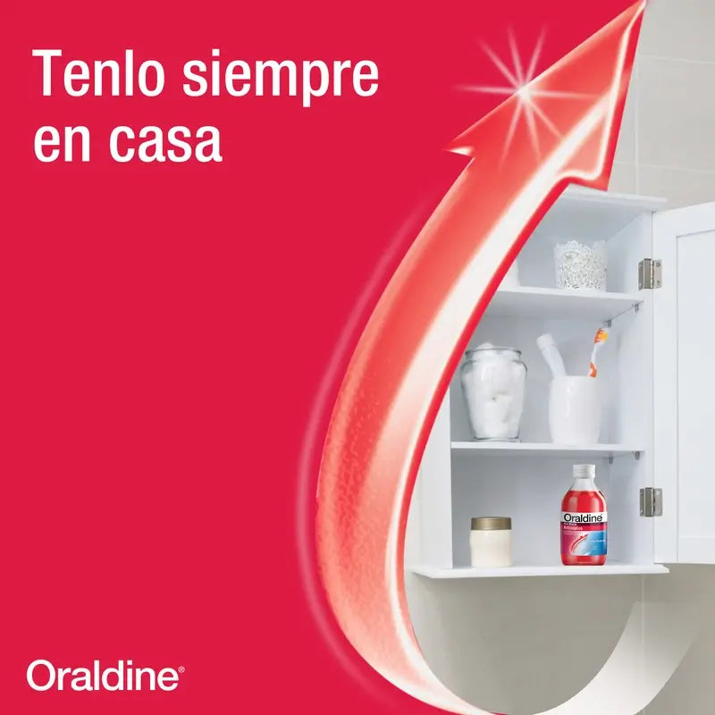 Rince-bouche antibactérien antiseptique à usage quotidien Oraldine, 200 ml