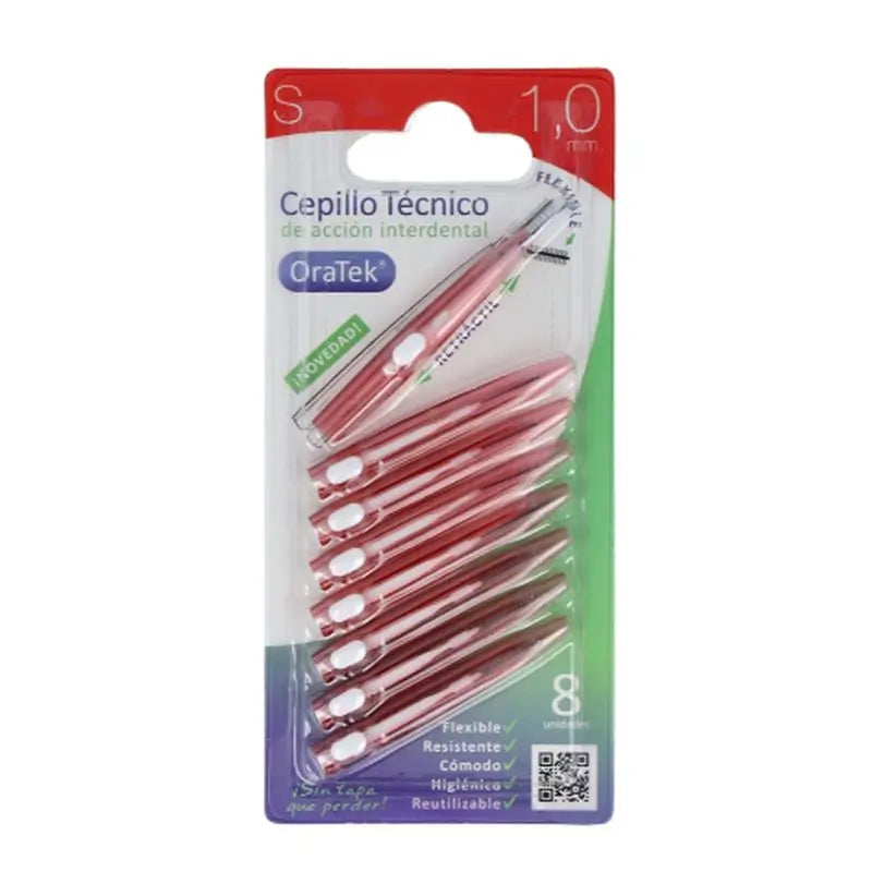 Oratek Interdental Brush Retractil 1Mm 8Ud.