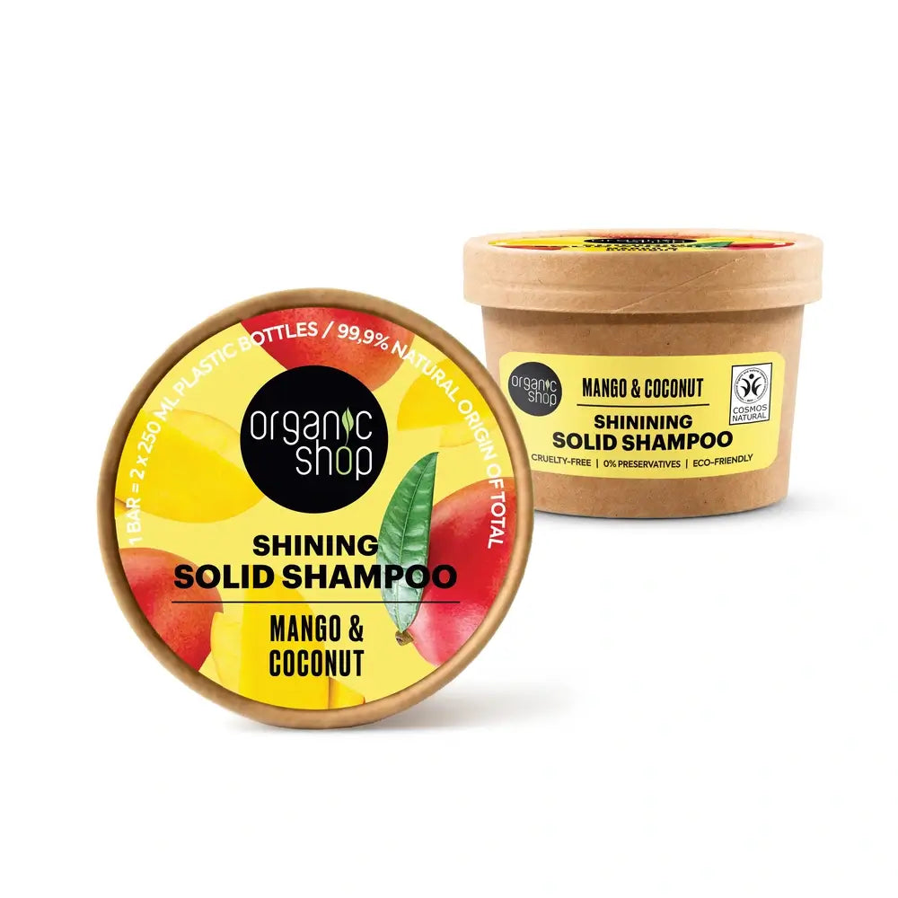 Organic Shop Shampooing Shimmer à la mangue et à la noix de coco, 60 g