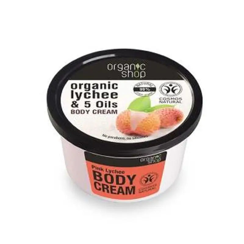 Organic Shop Pink Lychee Body Cream 250Ml.