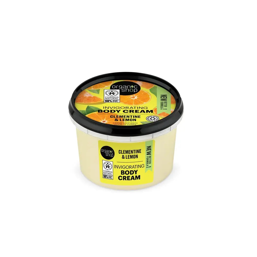 Organic Shop Organic Shop Crème vivifiante pour le corps à la clémentine et au citron, 250 ml