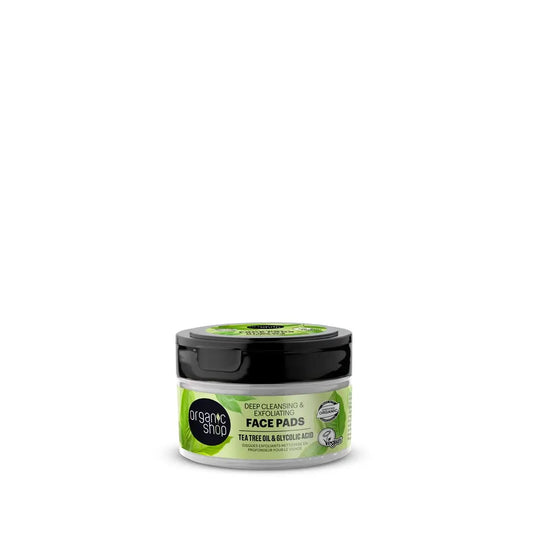 Organic Shop Disques exfoliants de nettoyage en profondeur pour le visage, 20 pièces
