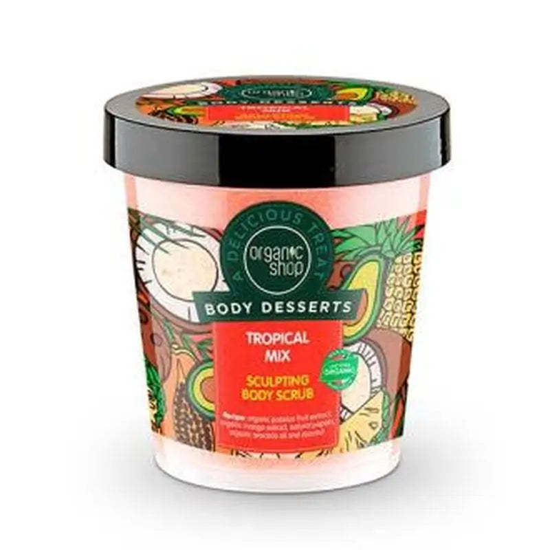Organic Shop Exfoliating Corp Sculpting Scrub Tropical Blend 450Ml.