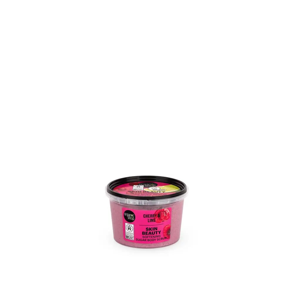 Organic Shop Skin Beauty Gommage au sucre cerise et citron vert, 250 ml