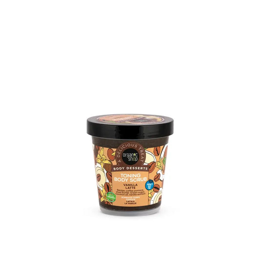 Organic Shop Gommage corporel vivifiant Vanilla Latte, 450 ml