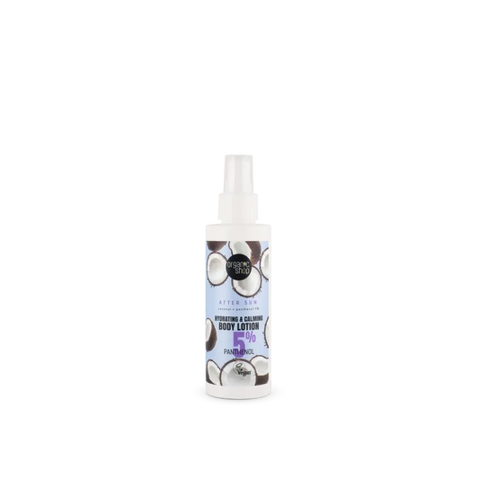Organic Shop Lait corporel hydratant et apaisant Aftersun Coconut + Panthenol 5%, 150 Ml