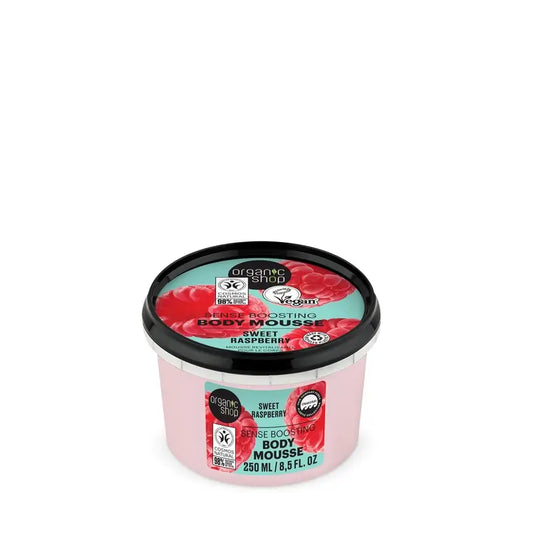 Organic Shop Mix Mousse corporelle régénératrice à la framboise, 250 ml