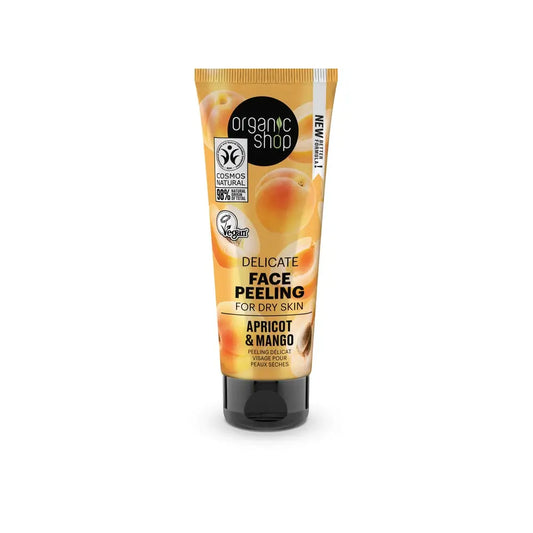 Organic Shop Peeling doux pour peaux sèches Abricot et mangue Organic Shop, 75 ml